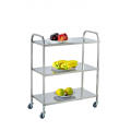 Square Tube Room Service Food Transport Cart Trolley